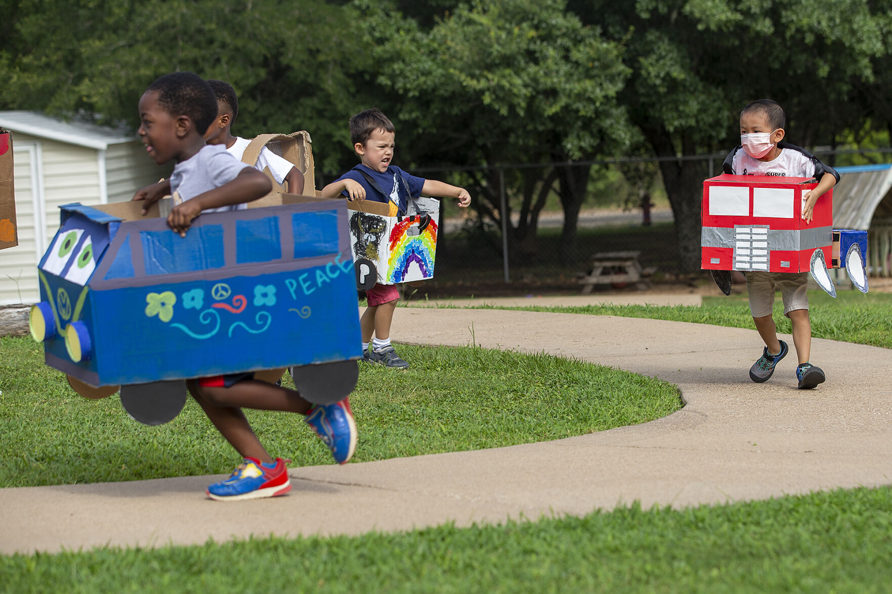 Preschool box car race